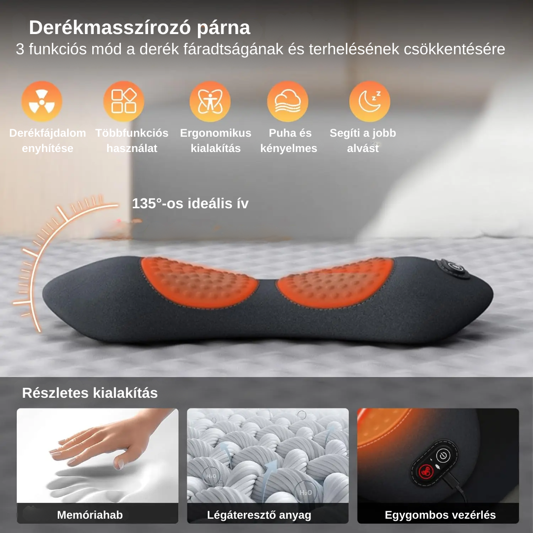 Intelligens deréktámasz és masszírozó™