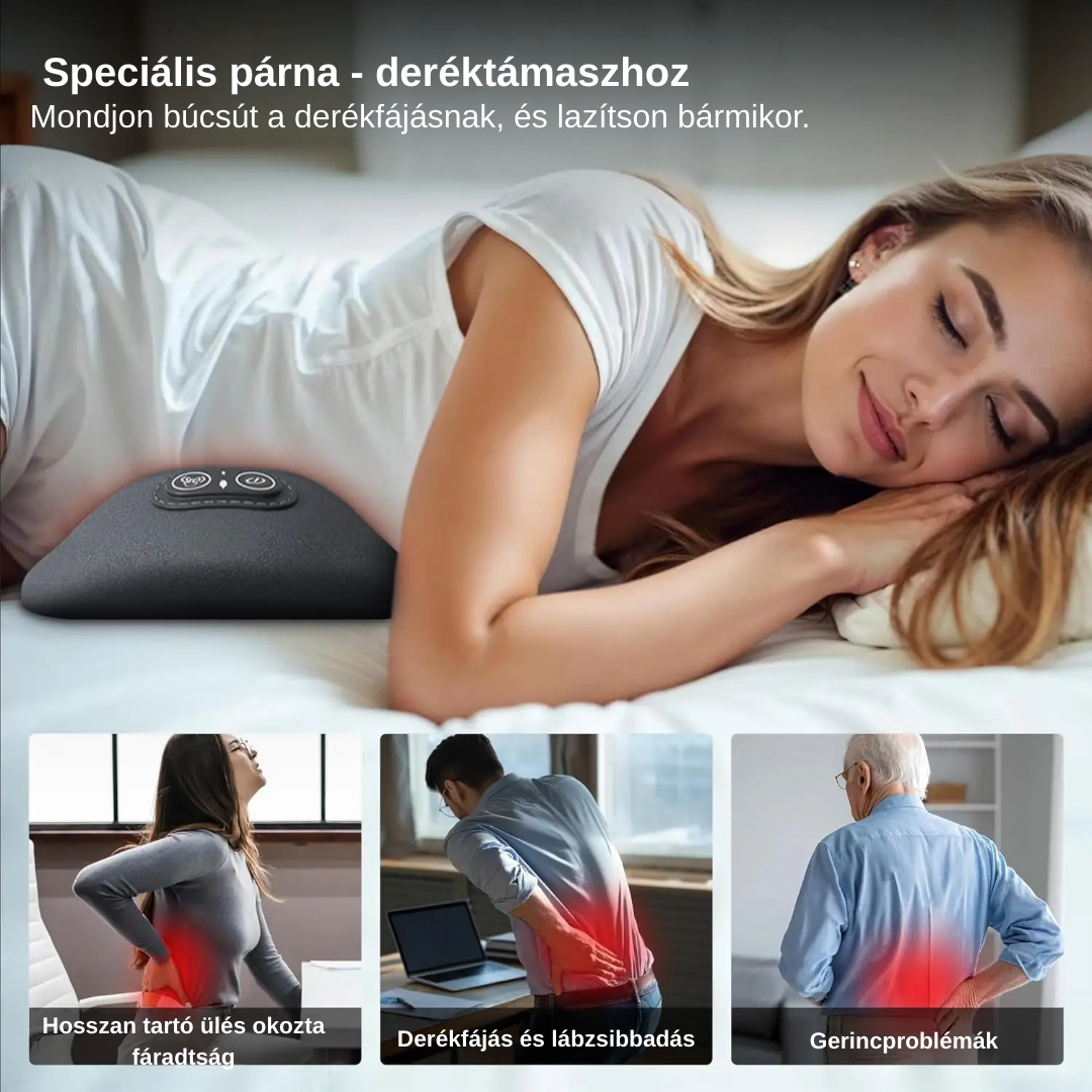 Intelligens deréktámasz és masszírozó™